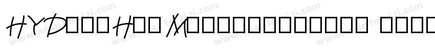 HYDongHaiMoxingspecial w字体转换